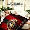 1PC Eintracht Frankfurt Custom Name Patterned Flannel Blanket Suitable For All Seasons for Home Decor Warmth and Comfort Gifts Holiday Present