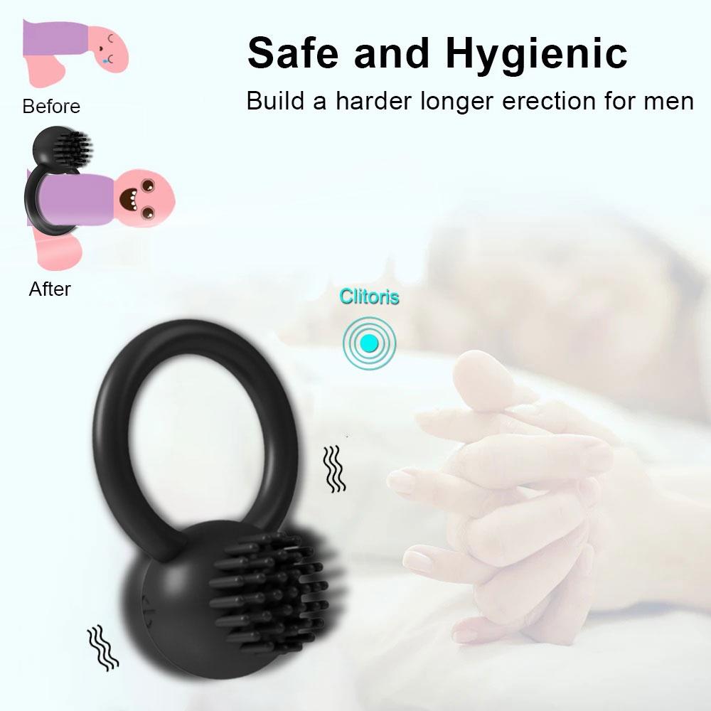 Couple Rings Vibrating Penis Cock Ring Sex Tool for Men Delay Ejaculation Cockring Sexy Goods Vibrator Sex Toys for Male Gay
