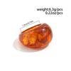 IngeSight.Z Y2K Корейские Простые Смола Акрил Кольца Женские Модные Круглые Большие K-pop Накостники Кольца Эстетичные Украшения Женский Подарок