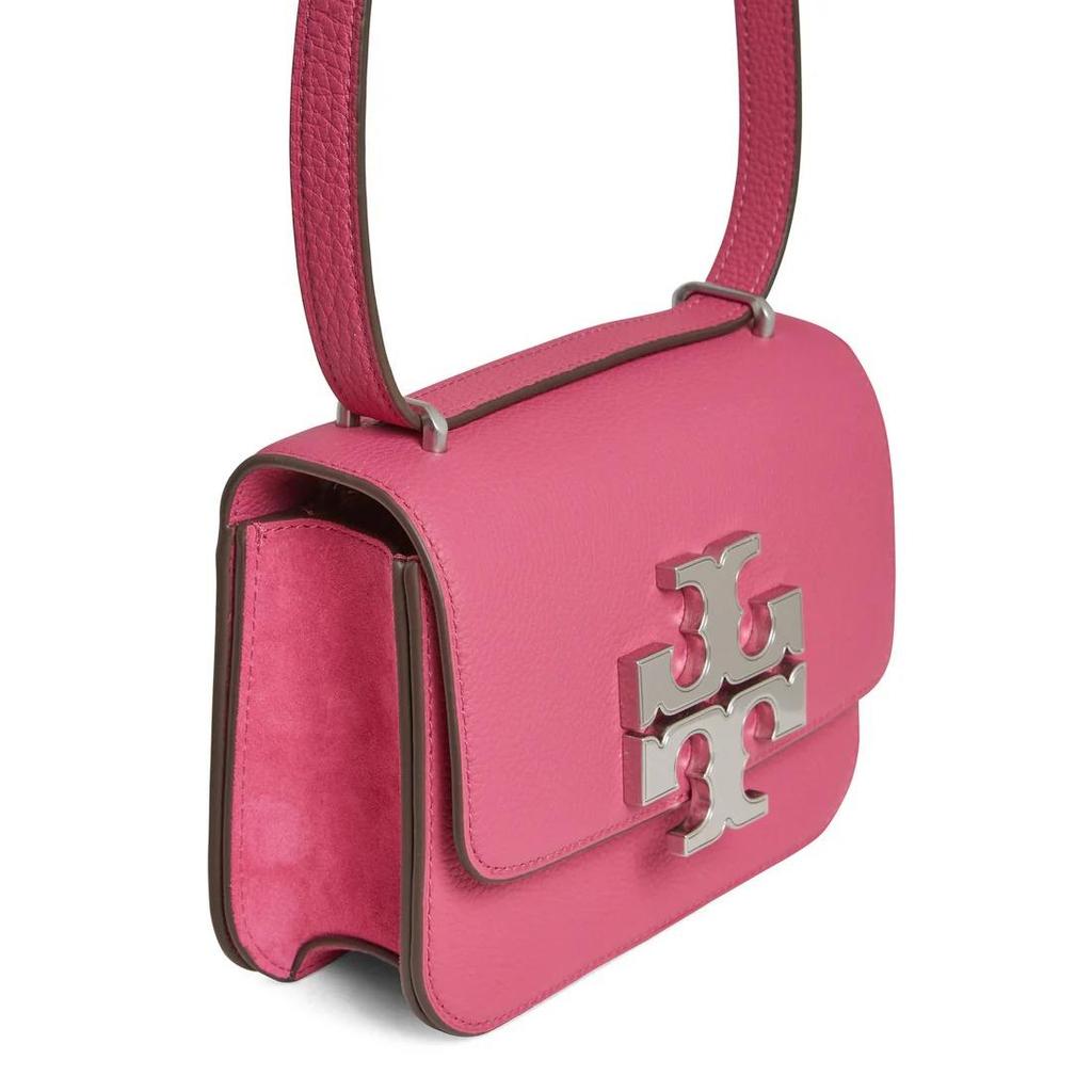 Tory Burch Eleanor Adjustable Strap Suede Crossbody Shoulder Bag Women Bags Deep-Pink 147831-500