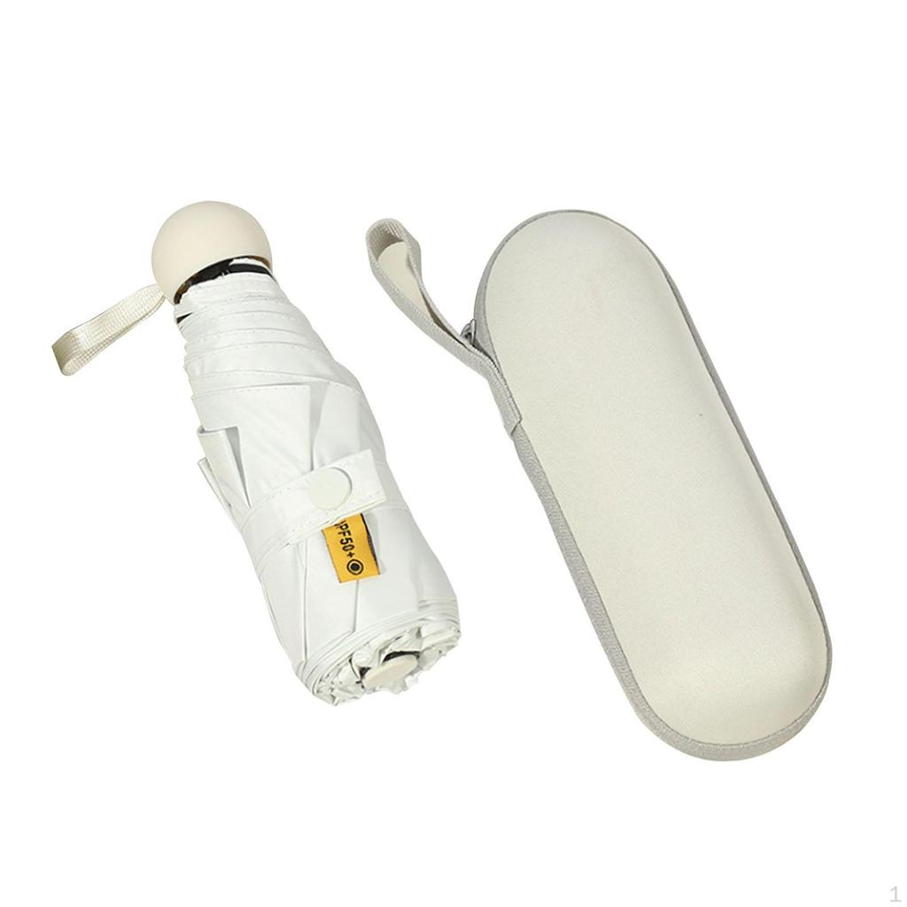 Зонт складной компактный маленький с черным покрытием Personal Sun