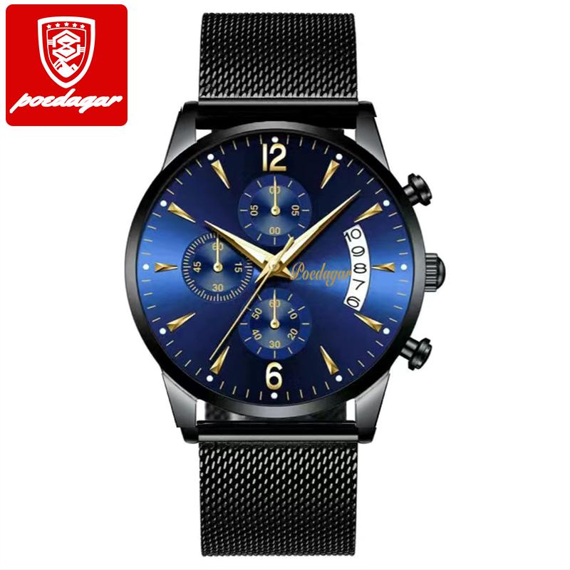 Brand New Fashion Men's Watch Waterproof Luminous Date Sport Watches Luxury Quartz Man Wristwatch Luxury Male Clock