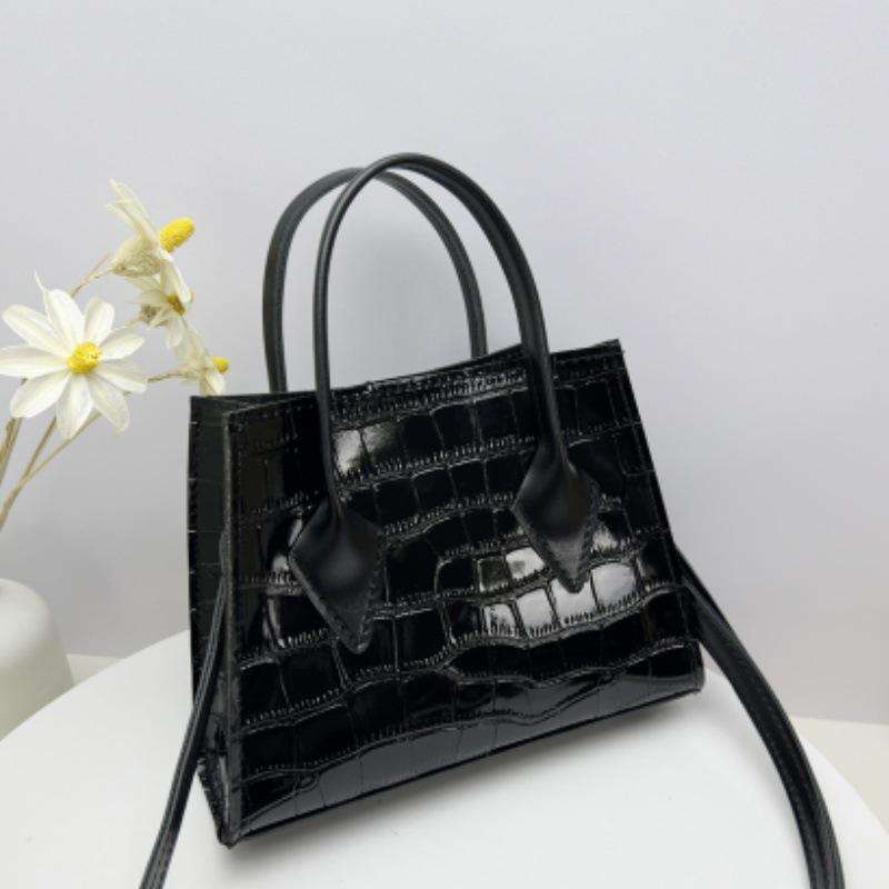 Bag Woman, Spring and Summer New Trend Fashion Small Fresh Crocodile Pattern Handbag, One Shoulder Oblique Span Bag