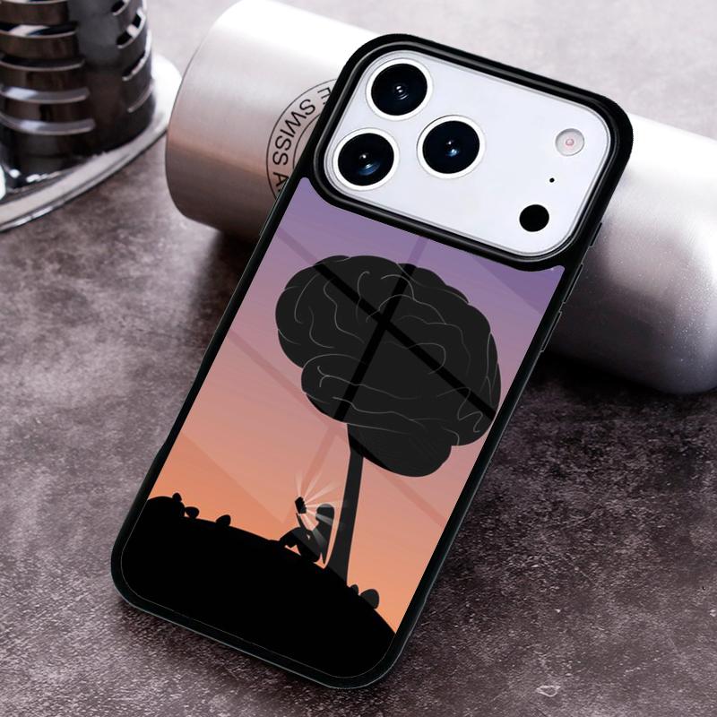 Чехол для телефона 'Мозговое искусство' для iPhone 17 16 15 14 13 12 11 Pro Max Plus 17Air Мягкий силиконовый чехол