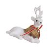 Рождественская белая фигурка оленя, реалистичное рождественское украшение для показа оленей, идеально подходит для праздничных украшений