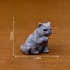12 шт. Симуляция смолы Модель кошек Фигурка Безопасное настольное украшение Аксессуары для креативного садового ландшафтного дисплея