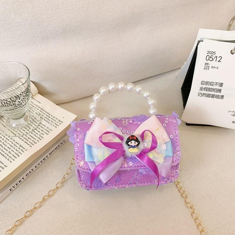 Элегантная маленькая женская сумка через плечо с бантом, модный ремешок-цепочка, универсальный кошелек для детей