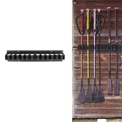 Настенные конюшни, держатель для хлыста для верховой езды, оборудование для верховой езды, аксессуары, кронштейн, вмещает до 12 хлыстов