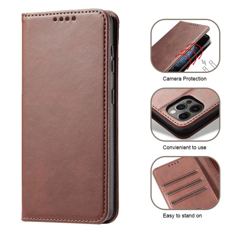 Роскошный чехол для Realme Narzo 50A 50i Prime 60X 70X N55 N53 N65 Note 50 4G 5G чехол-кошелек флип бизнес матовая кожа слоты для карт защитный чехол