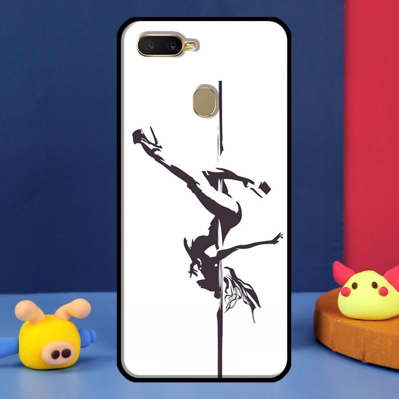 Чехол для танцовщицы на пилоне для Oppo A16 A76 A96 A58 A78 A98 A5 A9 A91 A15 A17 A77 A52 A72 A74 A94 A54S A57S