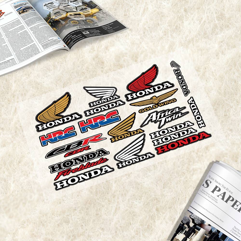 Honda Decal Set High Quality Printed And Cut Stickers Motorcycle Sticker