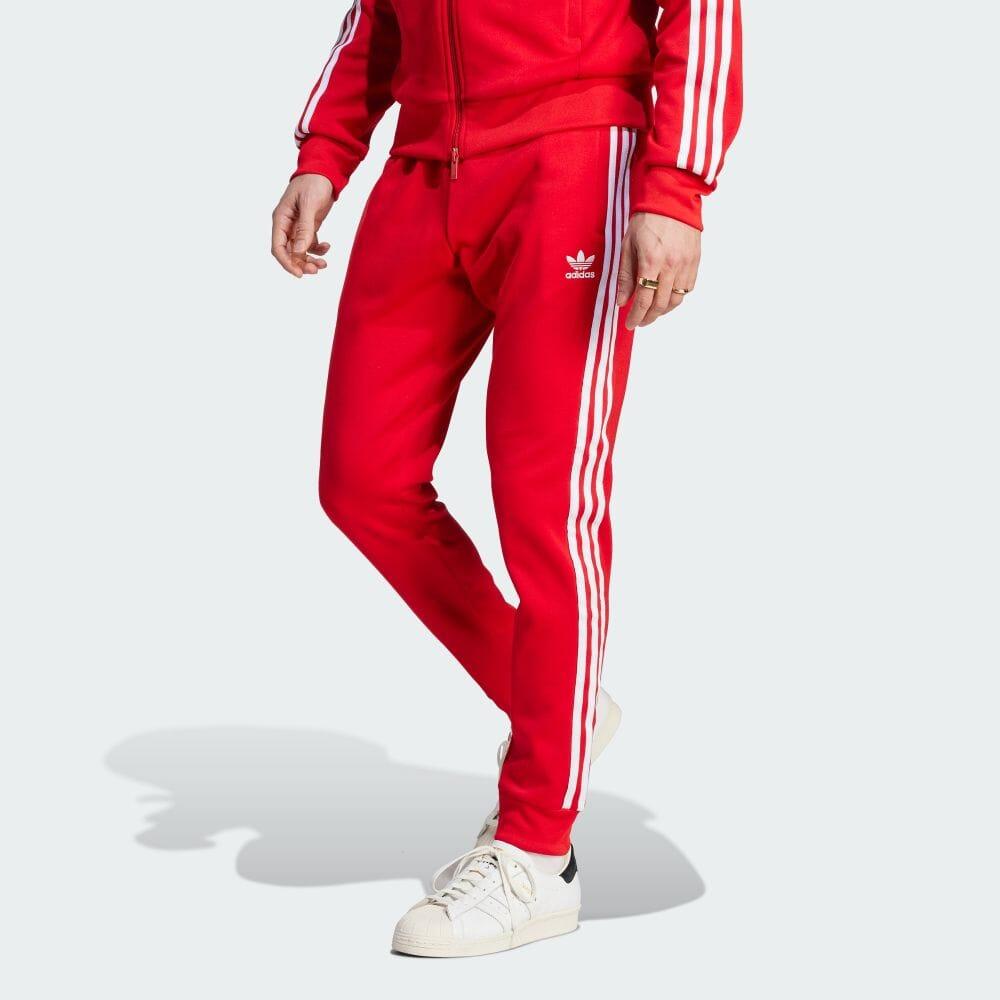 Adidas Adicolor Classics SST спортивные штаны Better Scarlet/White Men Streetwear IM4543