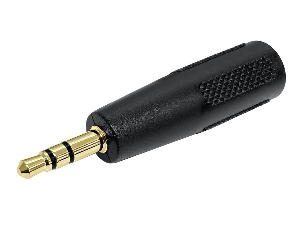 Переходник-адаптер Stereo Mini Jack на Stereo Mini Plug F-Factory 4-полюсный 3,5 мм (женский) 3-полюсный 3,5 мм (мужчина) / PLG-3233GD