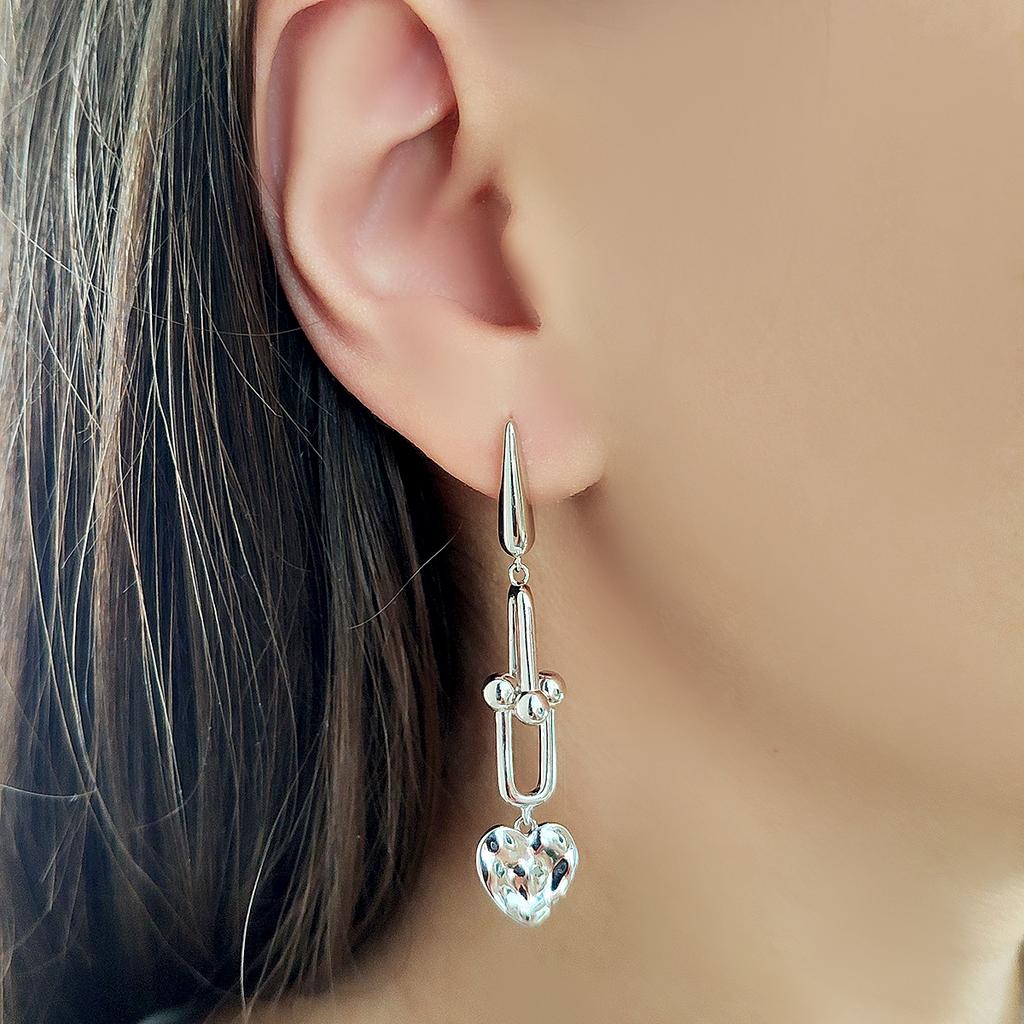 Серебряные серьги без камней (2128465)