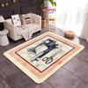 Ретро Ностальгический Стиль Винтажная Швейная Машина Принт Ковер Разные Размеры Опционально Гостиная Спальня Прикроватный Коврик, Нескользящие Офисные Коврики