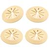 4 Pieces Adhesive Cable Hole Protectors PVC Desk Wire Concealers Cable Management for Cabinet Tabletops Cord Cover