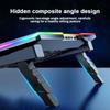 Ice Demon Notebook Air-cooled Cooling Pad with RGB Colorful Light 3 Fans Cooling Radiator Bracket Suit for 12.1-17.3 Inch Laptop