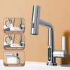 Digital Faucet Adjustable 3 Spray Modes 360-degree Swivel Spout Faucet Bathroom Basin Sink Faucet for Home Hotel Kitchen