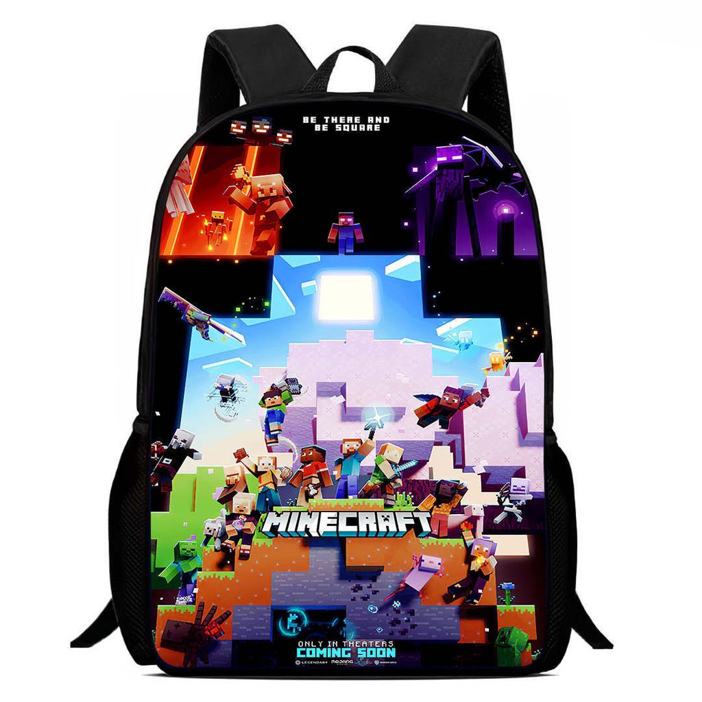 Minecraft Высокая ценность Комфортный Модный Высококачественная Печать Легкий Большая Вместимость Водонепроницаемая Сумка