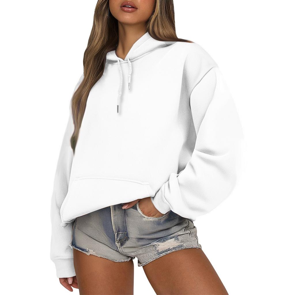 Женский модный и повседневный худи с длинными рукавами