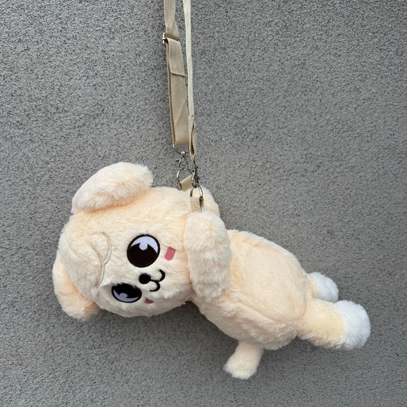 K-Pop Stray Kids Cartoon Plush Backpack Felix Hyunjin Skzoo Plush Backpack Doll Crossbody Bag Accessories Birthday Gifts