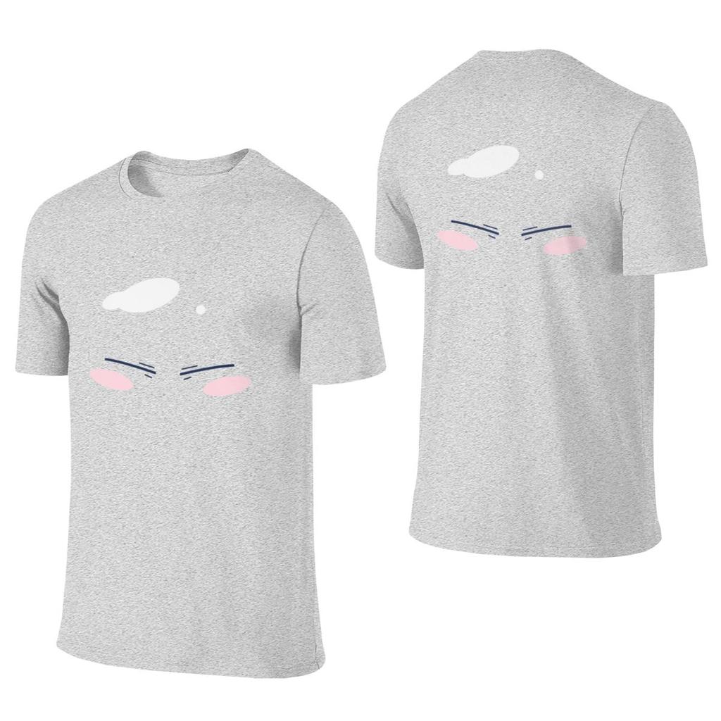 Rimuru Face Slime Chibi Lazy Style Reversible Tshirt Artistic And Minimalist Faderesistant Tee