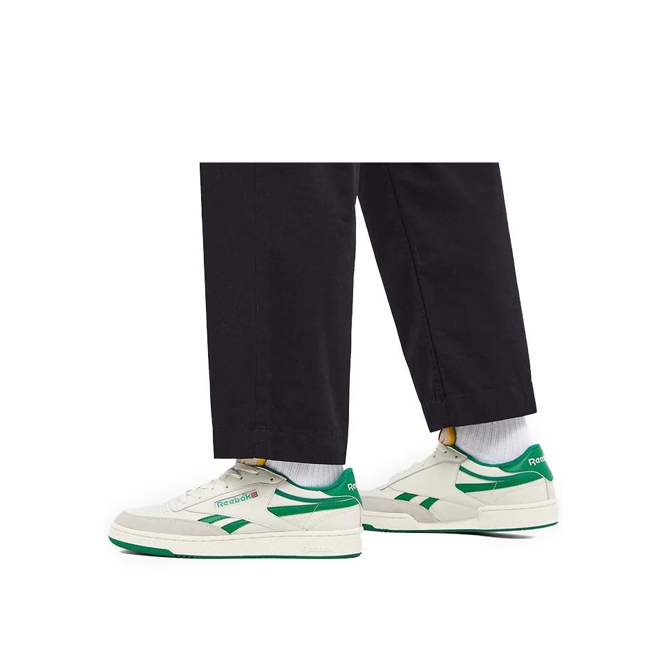 Reebok Club C Revenge Vintage Унисекс Меловой Бумажный Белый Глен Зеленый FW4862