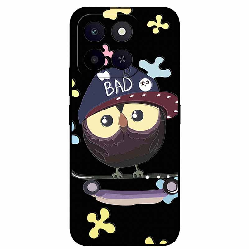 3D Cartoon Emboss Cases For Honor X6a / X6b / X6c Relief Embossed Retro Silicone Back Cover For X6B Black Funda Anime Bumper X6C