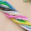 Bracelets 350PCS Necklace 6mm Fashion Loose Beads DIY 1 String Pearlescent Powder 12Colors For Jewelry Making Spacer Beads Polymer Clay