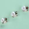 Craft Flatback Plating Rhinestone Button Pearl Buttons Flower Buckle Apparel Sewing