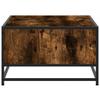 Coffee Table Smoked Oak 100x57x35 cm Wood Based Panel and Metal