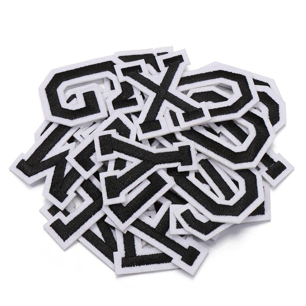 Embroidery Mixed Iron-on Clothing Stickers Letters Patches Alphabet Patch Garment Applique