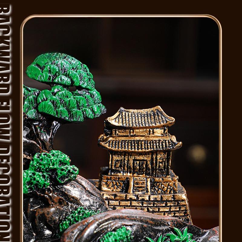 Landscape Backflow Incense Burner Creative Aromatherapy Ornament Study Tea Room Entrance Incense Crafts