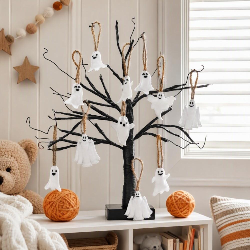 24PCS Halloween Party Halloween Ghost Hanging Decoration Halloween Home Festival Decor