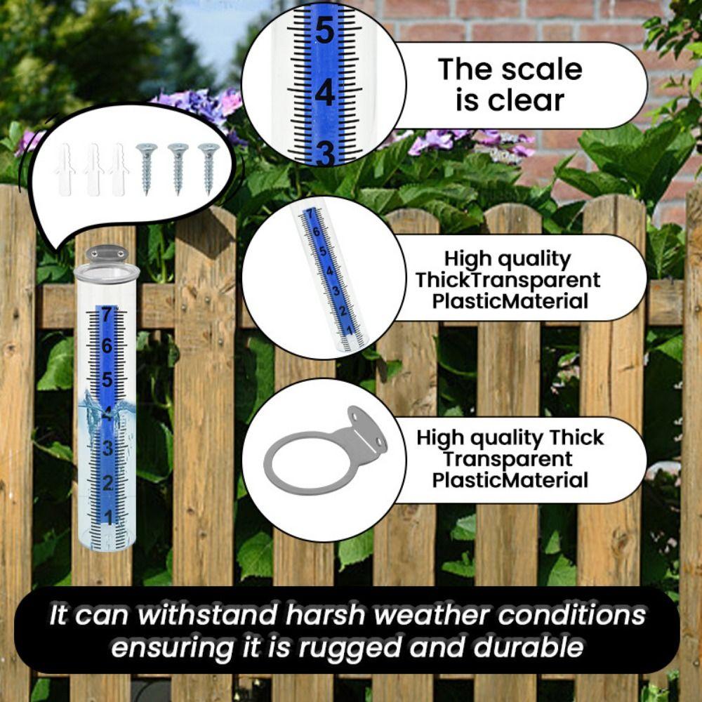 Freeze-Proof Rain Measure Gauge Portable Rain Measuring Tool Rain Measuring Gauge Rain Meter  Lawn