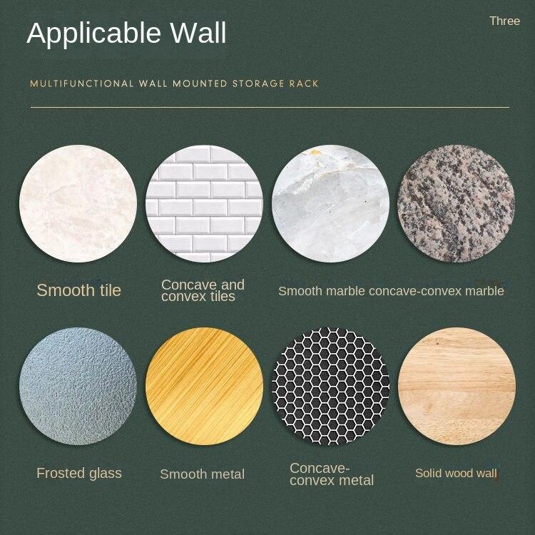 Настенная полка для унитаза, умывальник, настенная неперфорированная полка для хранения туалетной косметики