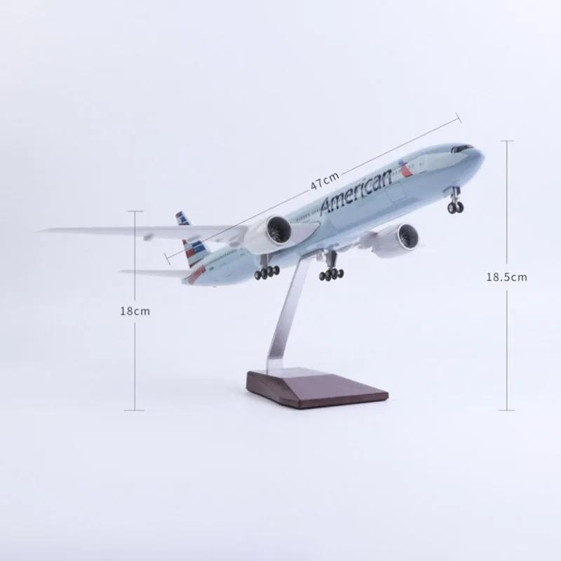 B777 Эйр Американские Авиалинии Модель Самолета смола 1:157 Масштаб Модель самолета миниатюрный самолет Коллекционный подарок от авиации