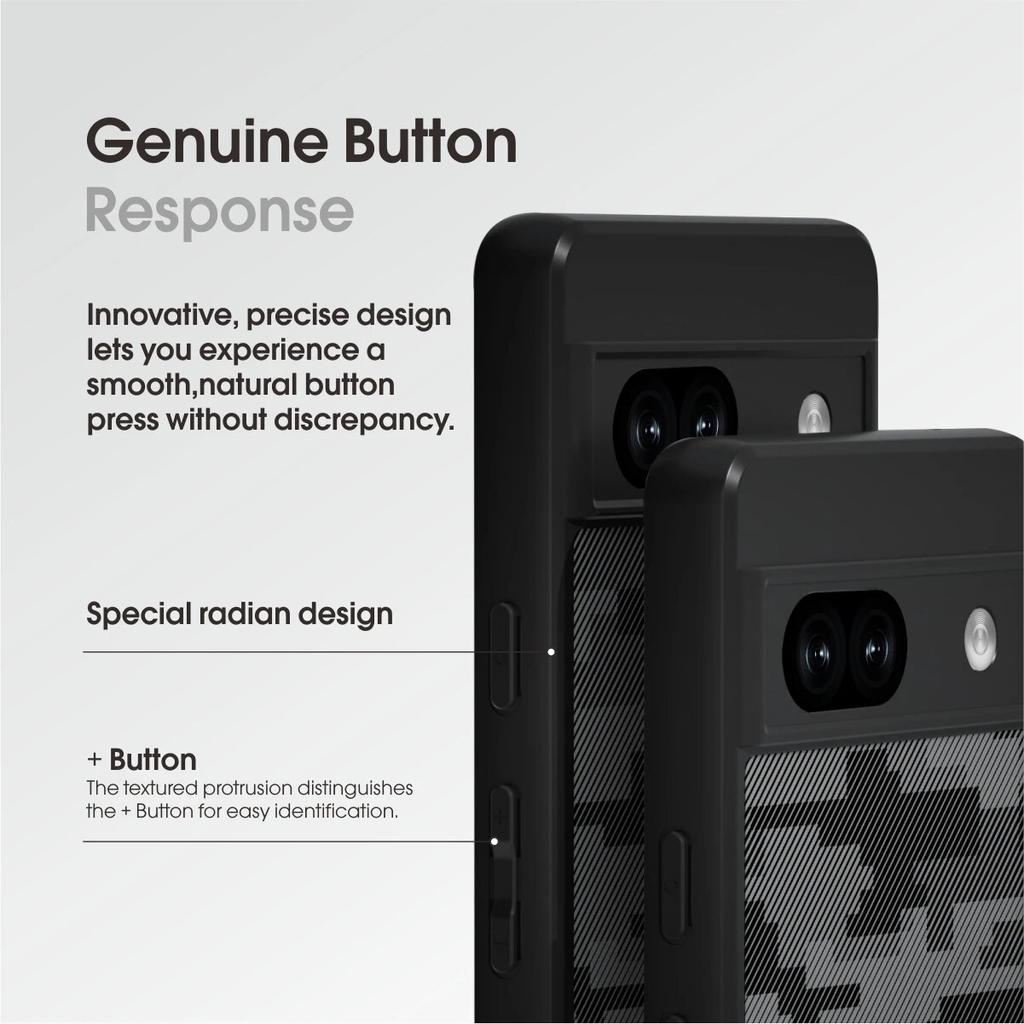 (В комплекте ремешок на запястье)Чехол для Google Pixel 7a, камуфляжный чехол для ПК с жесткой задней панелью, мягкими краями, подушкой безопасности, ударопрочный, прозрачный, деловой чехол для телефона