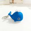 Sounds Light Sea Whale Keychain with Sound Animal LED Keychain LED Whale Keyring  Bag Pendant