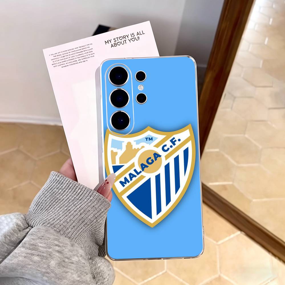 Чехол для телефона Hot M-Malaga CF для Samsung S25, S24, S21, S22, S23, S30, Ultra, S20, Plus, Fe, Note, 10, 9, 5G Прозрачный чехол