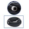 AN4 AN6 AN8 AN10 AN12 Fuel Line Hose,Nylon Braided Fuel Line Hose with Stainless Steel Mesh Reinforce Black