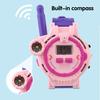 1 комплект, детская рация с фонариком, встроенный компас, отображение времени, интерактивные портативные портативные говорящие часы для родителей и детей с дистанционным управлением в подарок