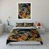 Bulldog, hat, cigar, roses. Bedding sets Duvet cover sets Duvet covers Pillowcases(1 * Duvet Cover 2 * Pillowcases without duvet insert)