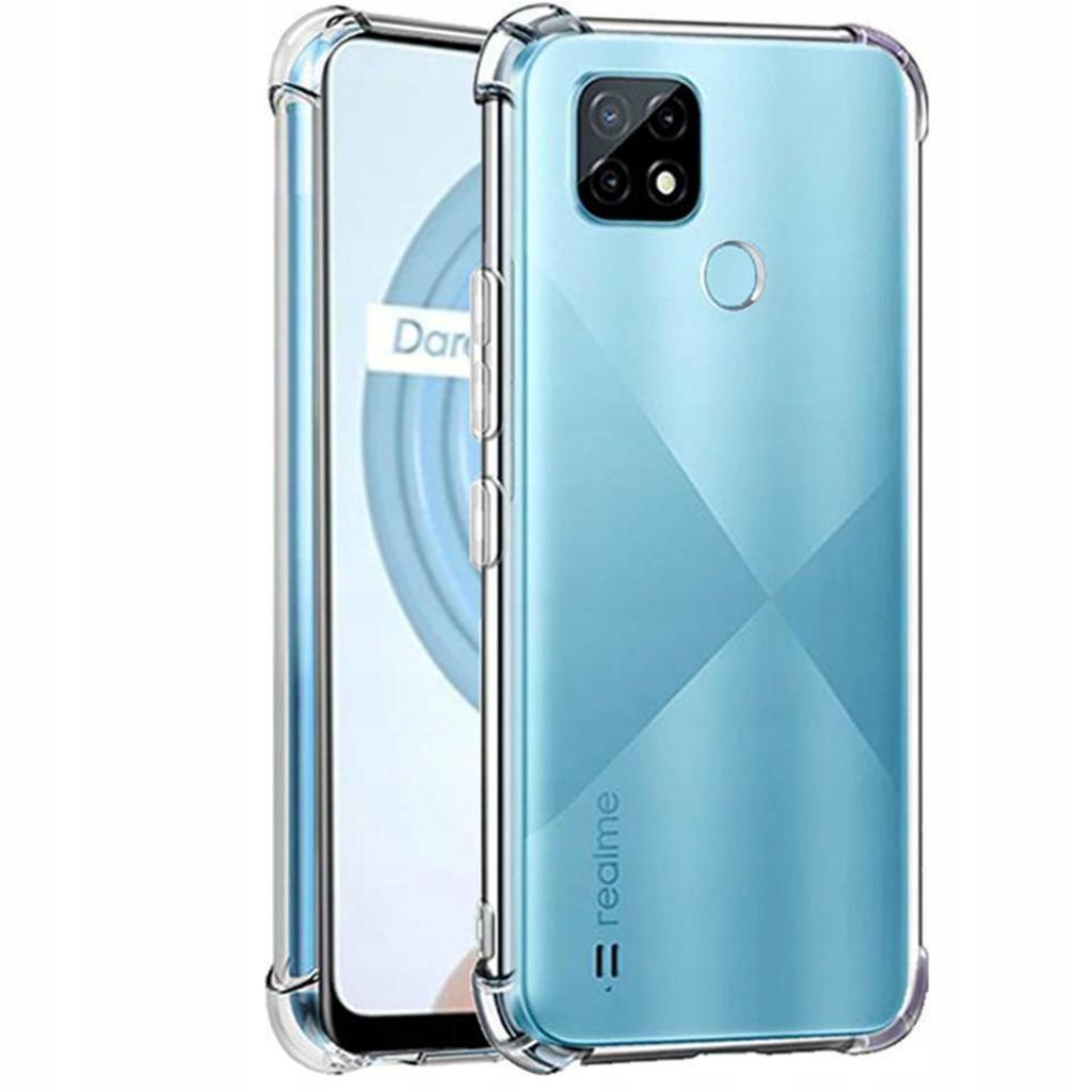 Flexible Anti-Shock Case For REALME C21 + 9H Tempered Glass