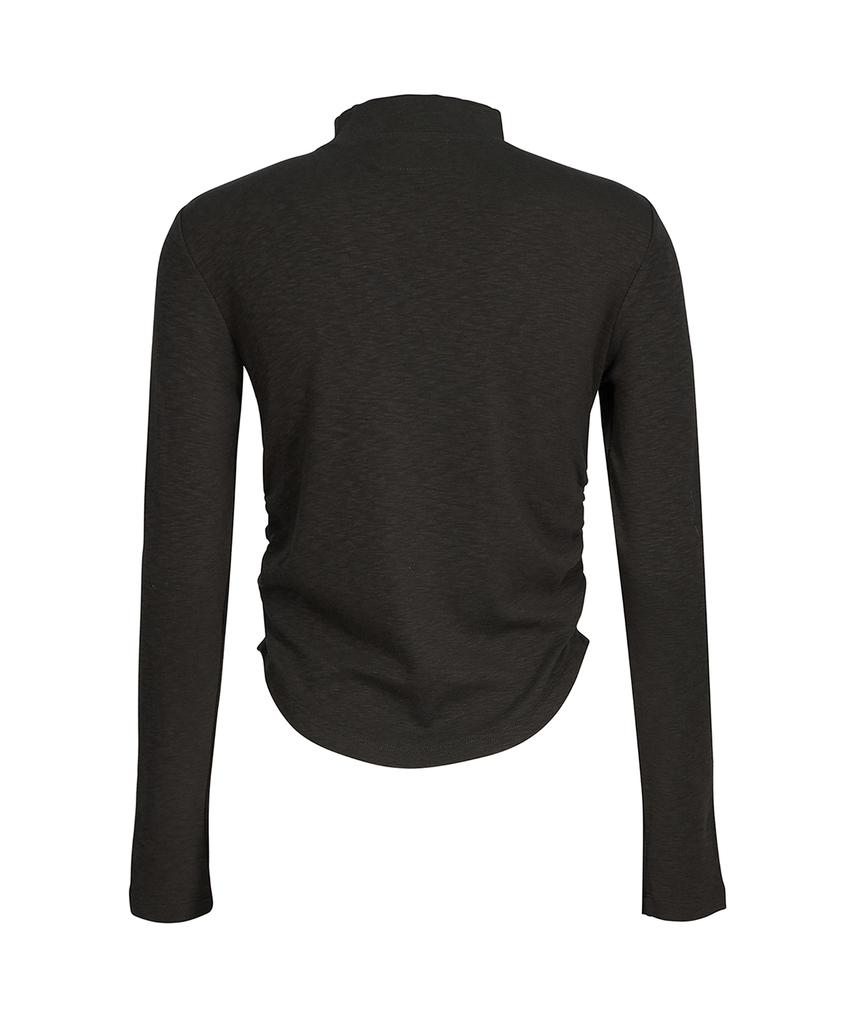 OEUVA Charcoal Soft Half-Neck Top