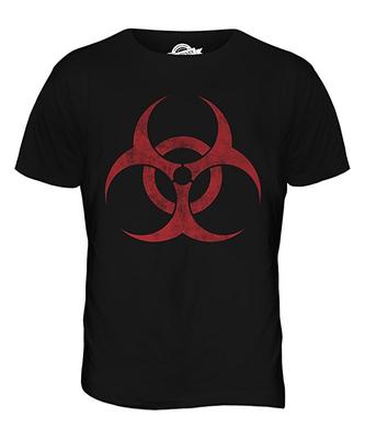 Футболка с принтом Biohazard, верхняя футболка, футболка с коротким рукавом, крутая футболка с рисунком, рубашка