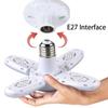 E27 LED Bulb Fan Blade Garage Light Deformable AC85-265V 28W Foldable Ceiling Fixture Lights Workshop Lamp Led Light Bulb  For Home Ceiling Light