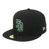 Кепка New Era 59FIFTY 70898512 NER35C3293 MLB San Diego Padres SD Черный Под козырьком ONSPOTZ Специальный заказ Шляпа 5950 Прямой плоский козырек Сезонный