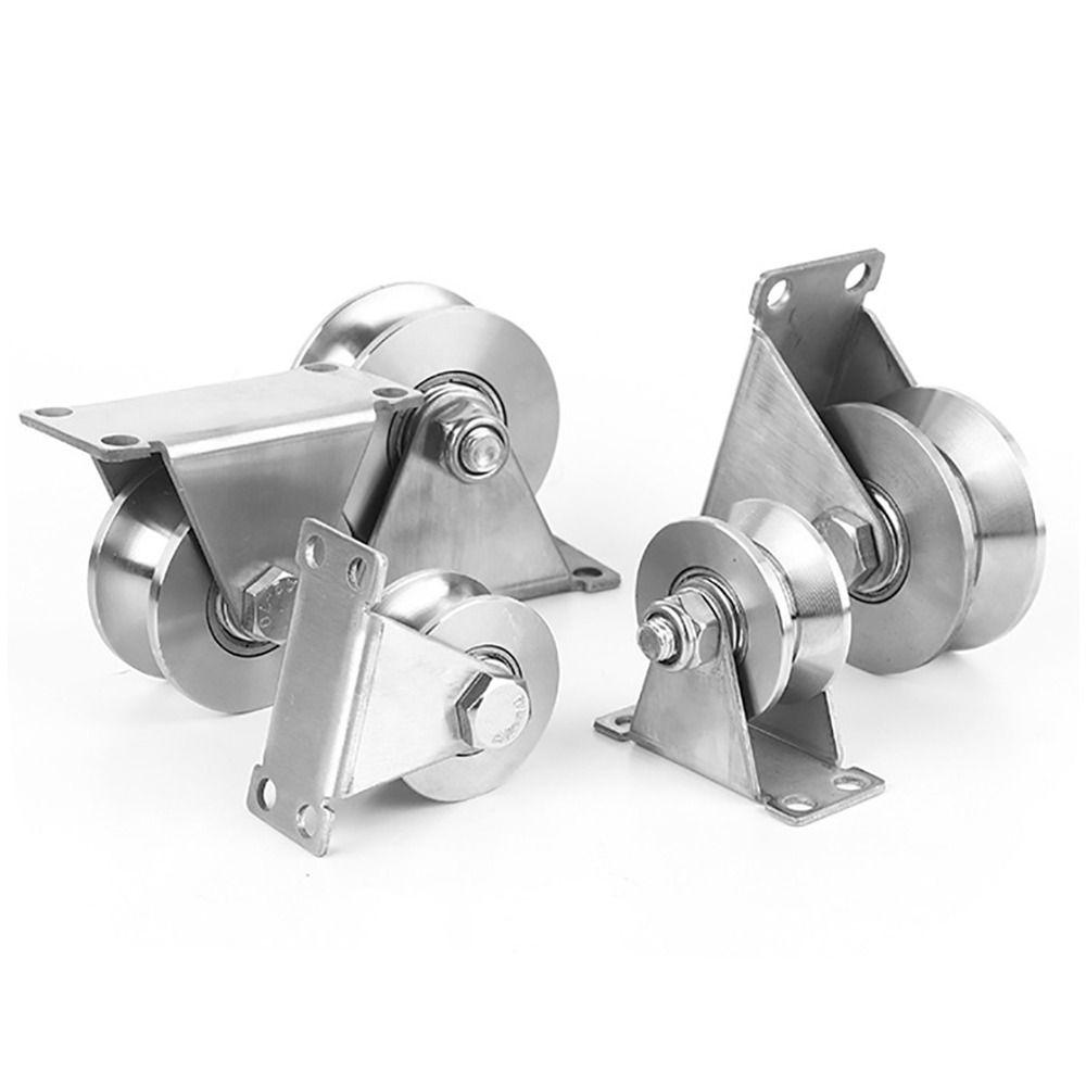 1Pcs Track Wheel Bearing Pulley U/V/H Shaped Rigid Caster New Sliding Door Rollers Home Hardware