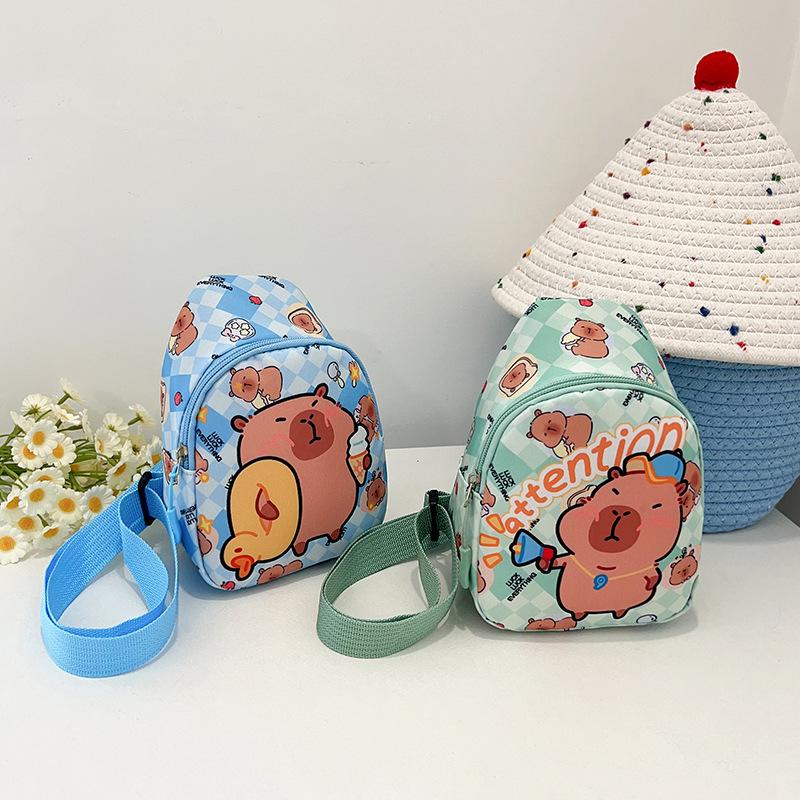 Новая сумка-мессенджер для мальчиков и девочек, милая мультяшная, большой вместимости, повседневная, универсальная, на плечо, детская нагрудная сумка